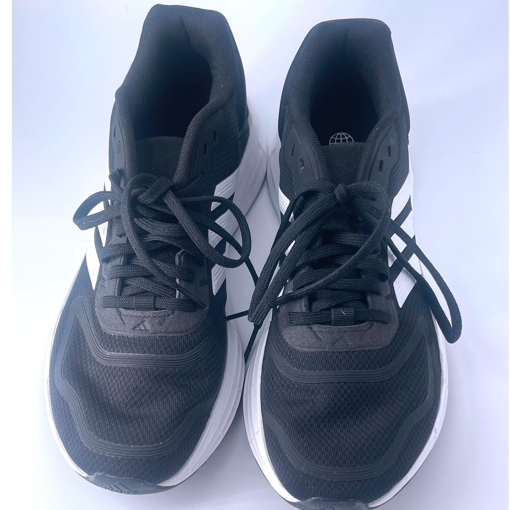 Adidas Duramo 10 Running Shoes Black White GW8342 Womens Size 7 Sneakers